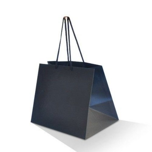 Deluxe Black Take Away Paper Bag 100pc/ctn