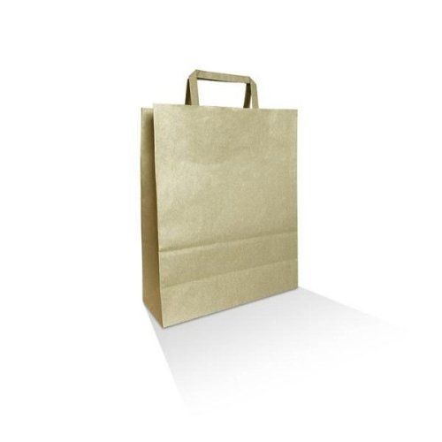 Brown Kraft Bag Flat Paper Handle Extra Small 250pc/ctn