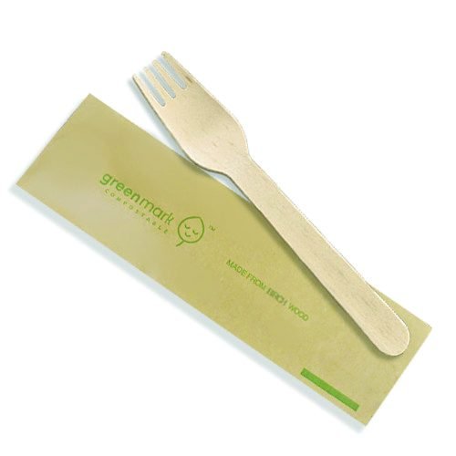 Wooden Fork 160mm Individually Wrapped 500pc/ctn