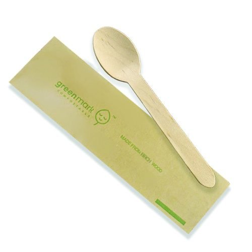 Wooden Spoon Individually Wrapped 500pc/ctn