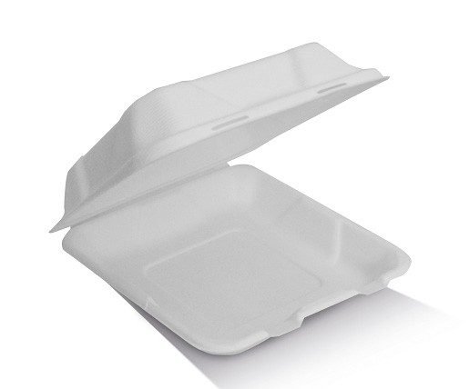 Clamshell Sugarcane 8" 200pc/ctn