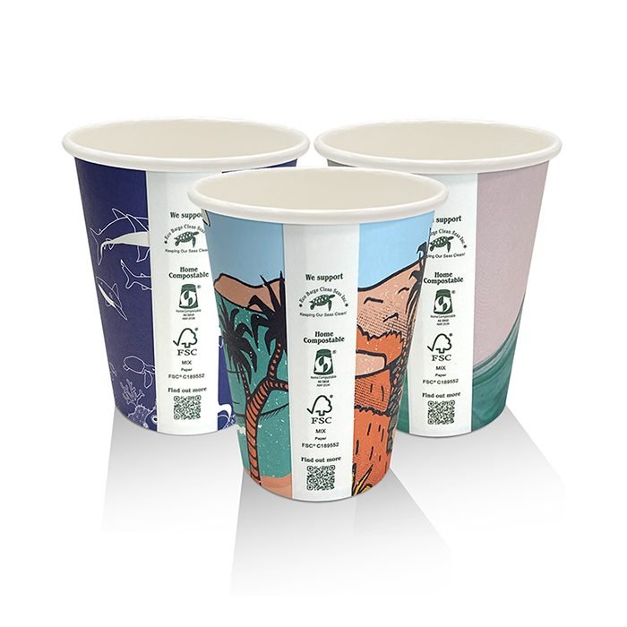 8oz Aqueous Coated Single Wall Cup Art Print 1000pc/ctn