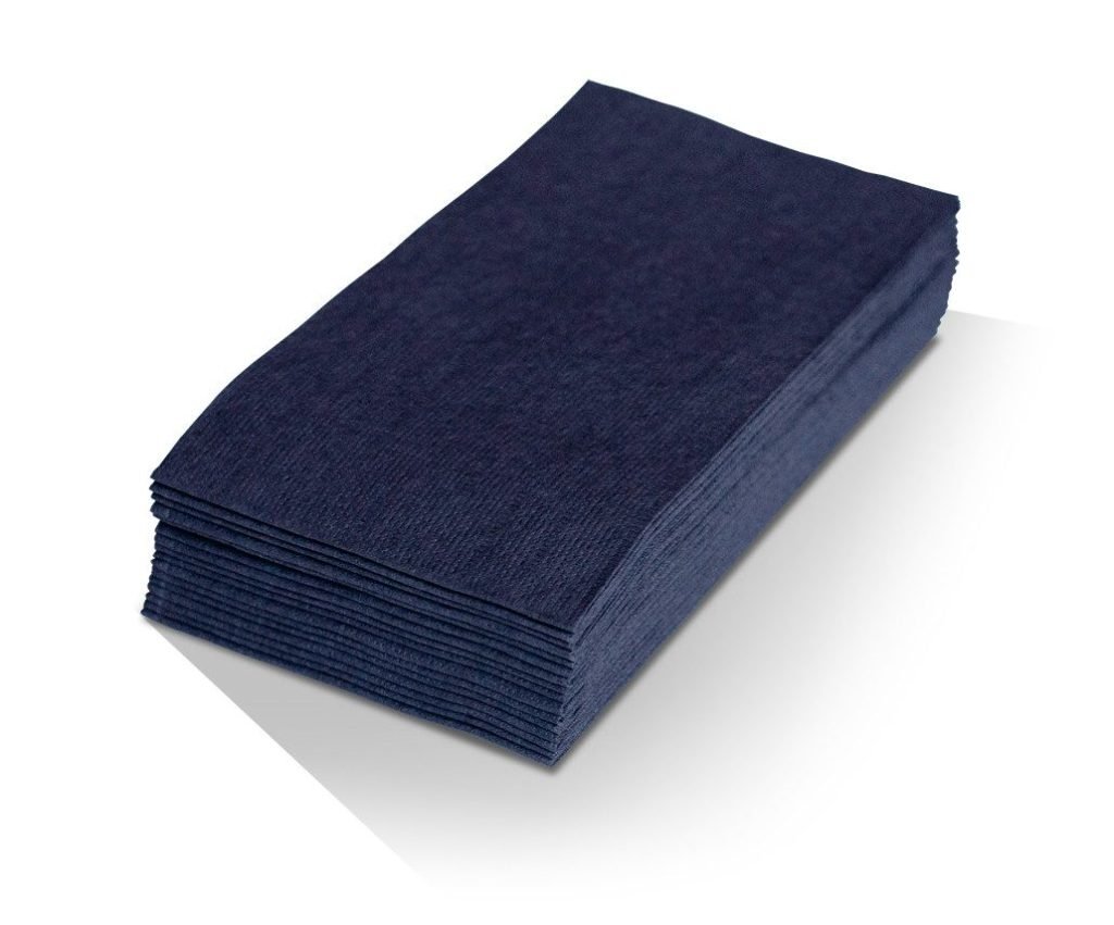 Black Quilted 2ply Dinner Napkin 1/8 GT fold 1000pc/ctn