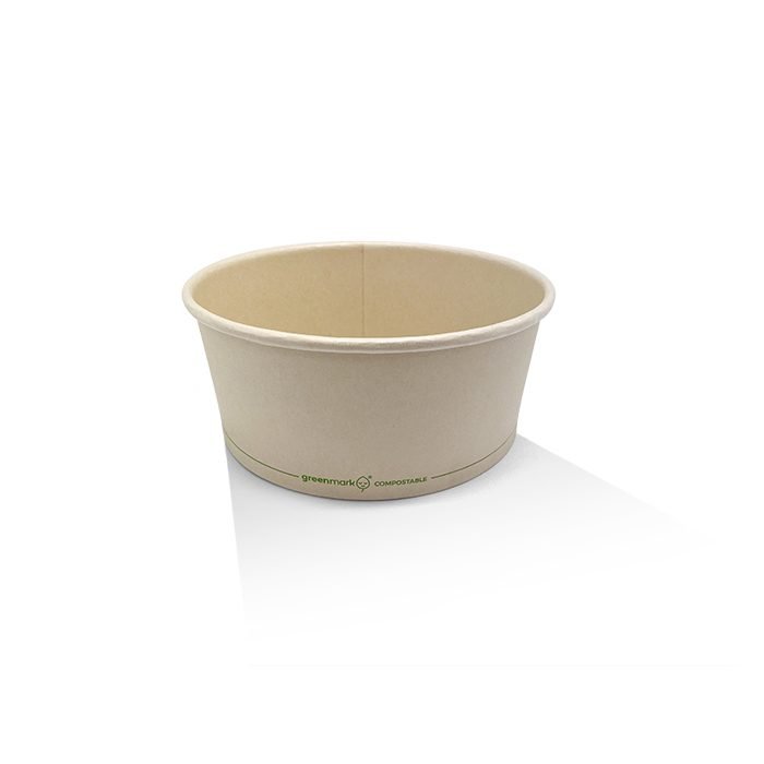 PLA Coated Bamboo Paper Salad Bowl 25oz 300pc/ctn