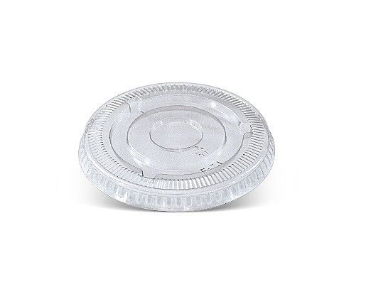 3oz PET Flat Lid w No Hole 1000pc/ctn