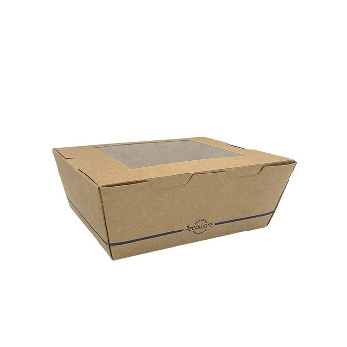 Lunch Box with PLA Window Medium 200pc/ctn