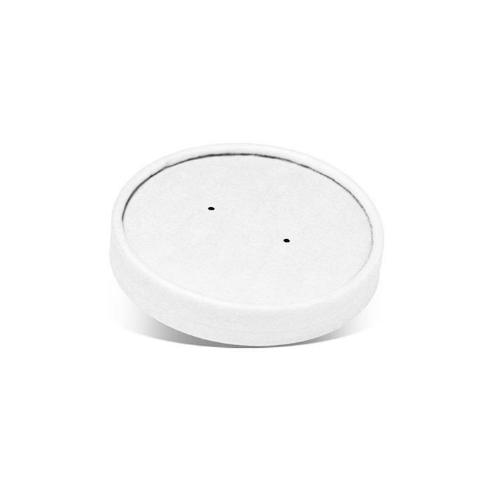 PLA Coated White Paper Lid Fits PBPB8 1000pc/ctn