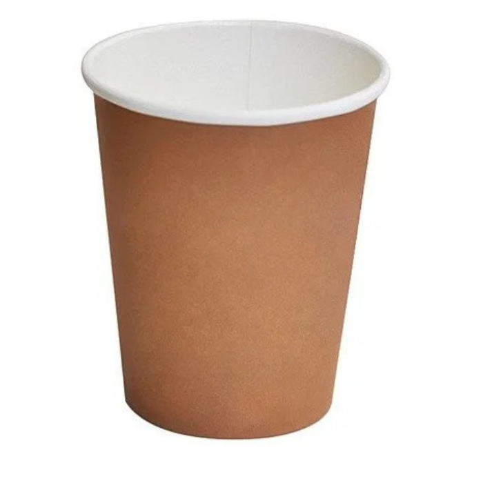 12oz PLA Coated SW Cup Brown Print 1000pc/ctn