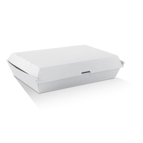 Family Pack White Corrugated Plain 100pc/ctn