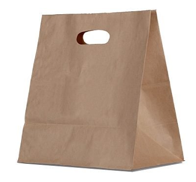 Brown Kraft Bag Die Cut Handle 500pc/ctn