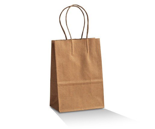 Brown Kraft Bag Twisted Paper Handle Baby 500pc/ctn
