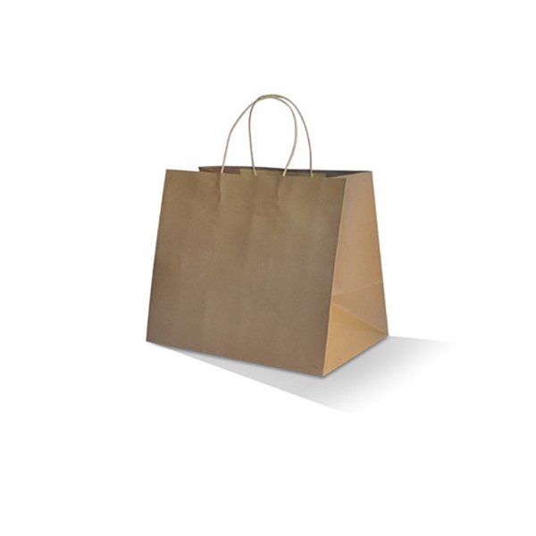 Brown Kraft Bag Twisted Paper Handle Takeaway Medium 250pc/ctn