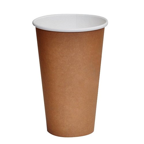 16oz PLA Coated SW Cup Brown Print 1000pc/ctn