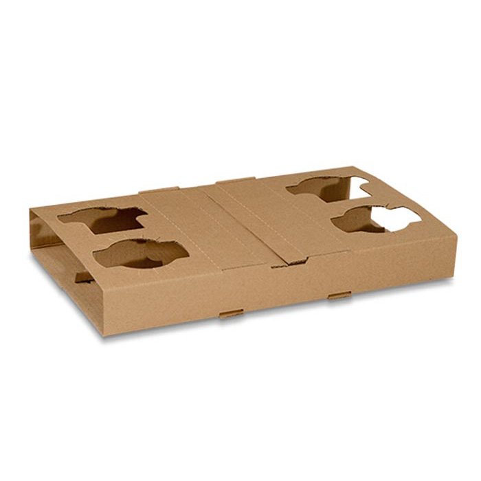 Corrugated 4 Cell Cup Holder 100pc/ctn