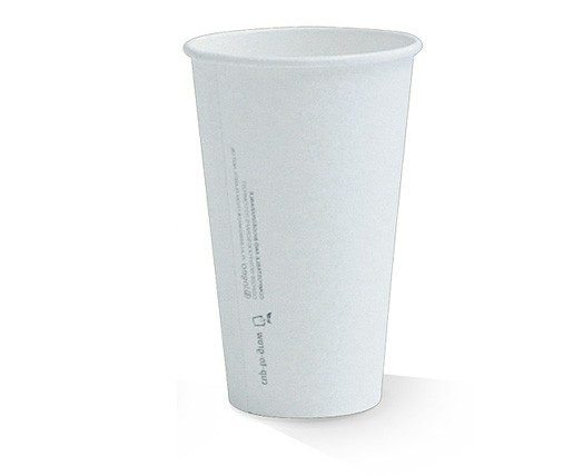 20oz PLA Coated SW Cup Plain White 1000pc/ctn