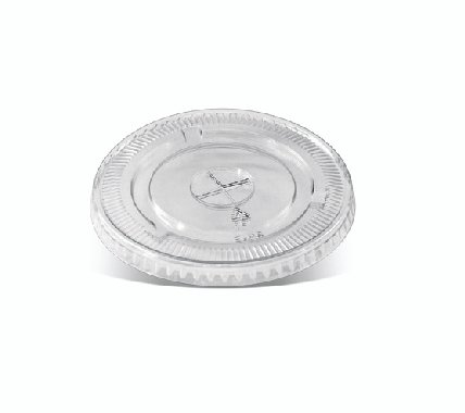 PET flat lid/X slot(fit U cups) 1000pc/ctn