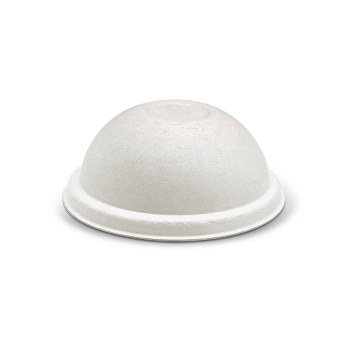 Bagasse Lid 90mm Dome Cup Lid White 1000pc/ctn