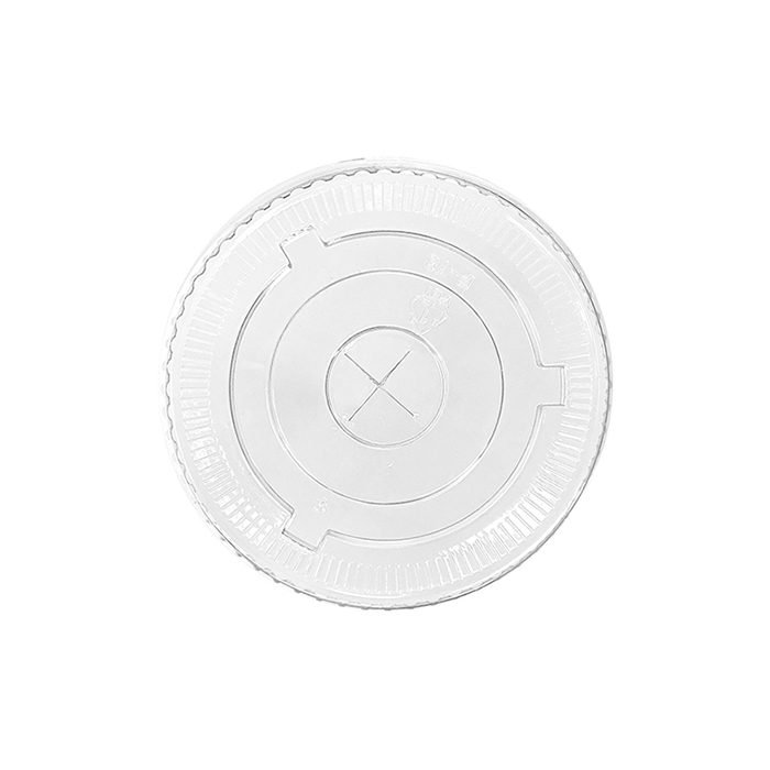 PET Flat Lid 78mm w X Slot Fits 6oz 8oz Cup 1000pc/ctn
