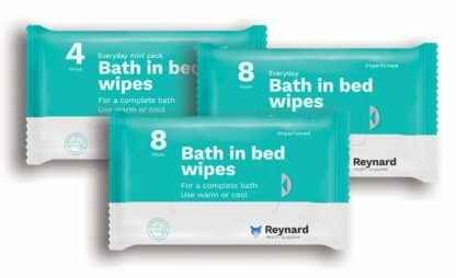 Bath in Bed Wipes - 24 Packs of 8 Wipes/CTN
