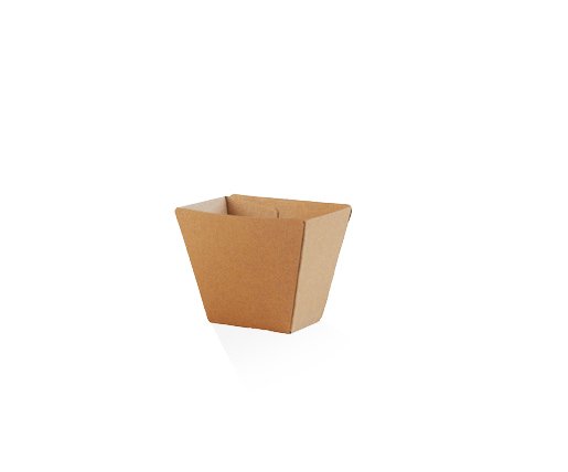 Chip Cup Brown Corrugated Plain Brown 500pc/ctn