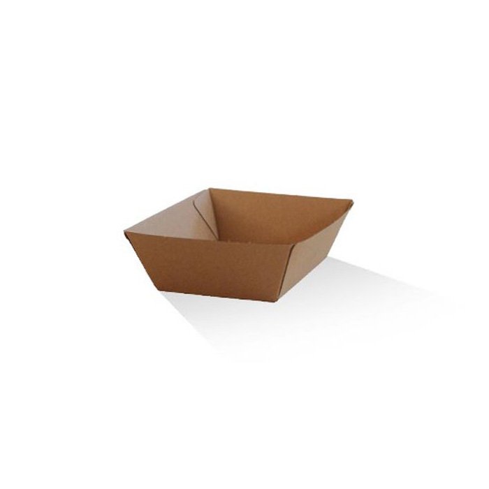 Tray Small Brown Corrugated Plain Brown 500pc/ctn