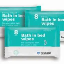 Bath in Bed Wipes - 24 Packs of 8 Wipes/CTN