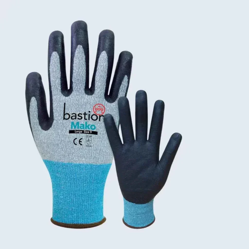 Bastion Makko Nitrile Coating Gloves: Durable, & Comfortable - CTN120