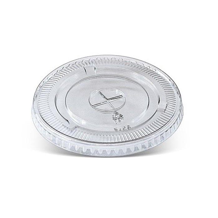 PET Flat Lid w X Slot Fits 10oz 12oz Cup 1000pc/ctn