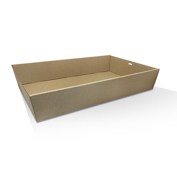 Brown Corrugated Rectangle Catering Tray Medium Plus 50pc/ctn