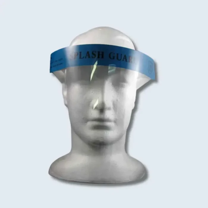 Mediflex Clear Plastic Face Shield – Anti‑Fog Full Face Protection (Adjustable) 10 pk