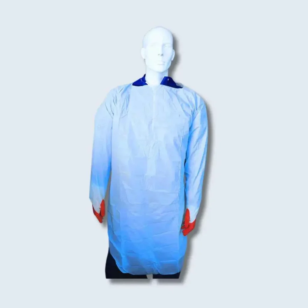 Mediflex Thumb‑Loop Isolation Gown: Impervious CPE PPE - CTN75PCS