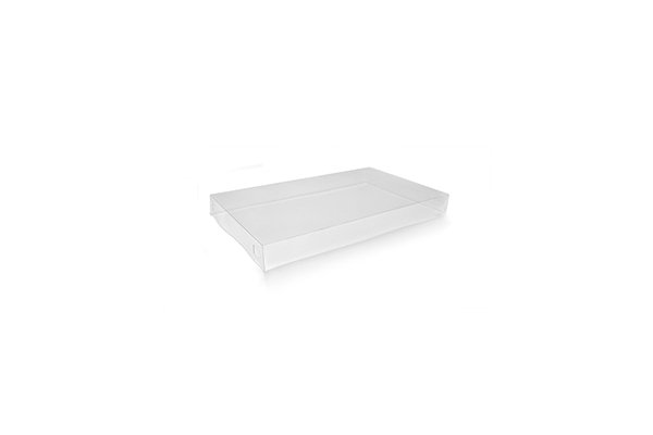 Clear RPET Catering Tray Lid Small 50pc/pack