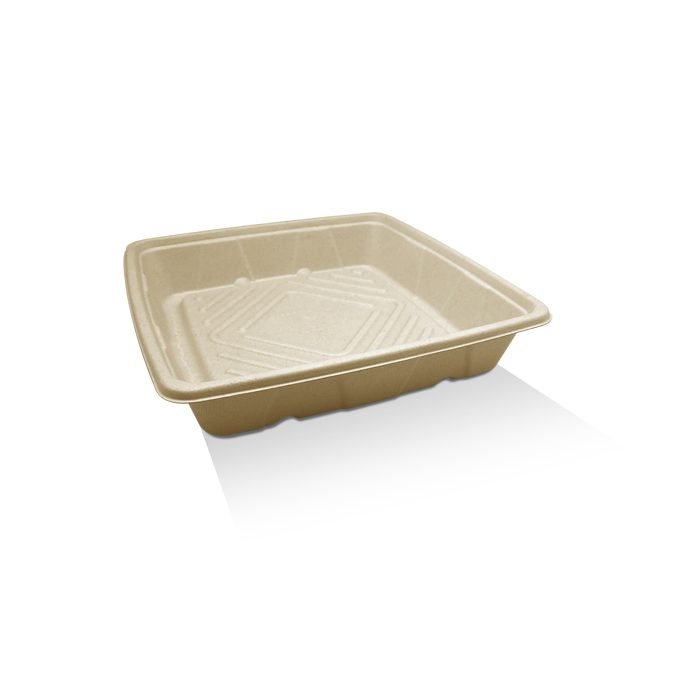 Unbleached Sugarcane Platter 10" 100pc/ctn