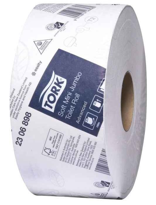 Tork Soft Mini Jumbo Toilet Roll - 12R/CTN