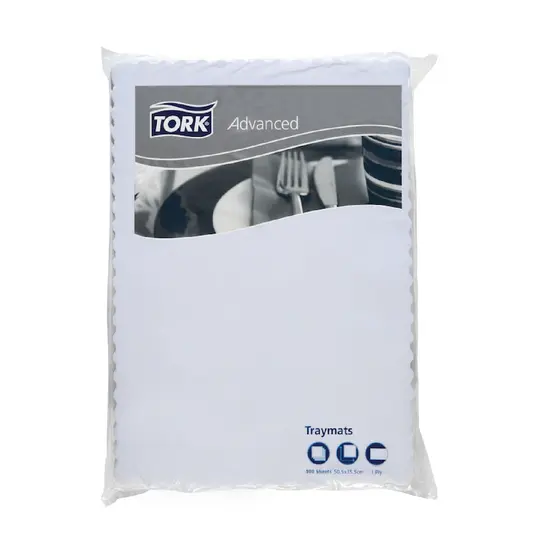 Tork White Small Traymat - CTN1000