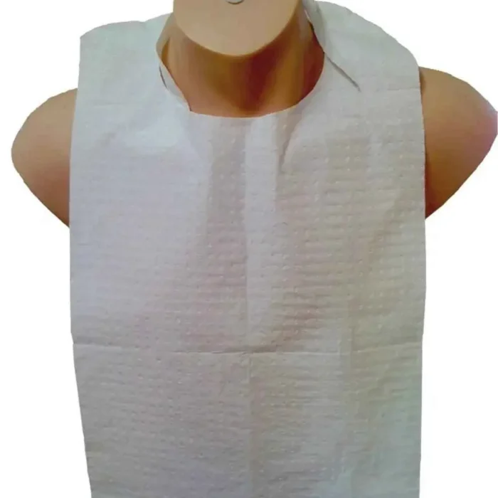Mediflex Patient Bibs with Ties - Disposable & Waterproof PPE
