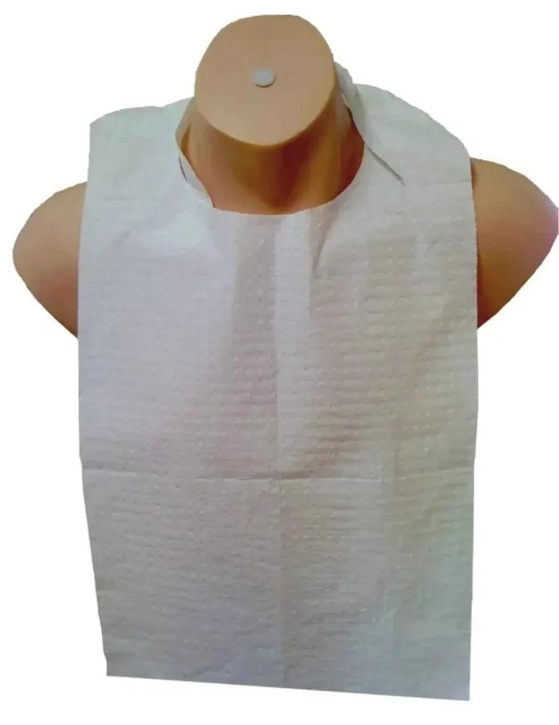 Mediflex Patient Bibs with Ties - Disposable & Waterproof PPE